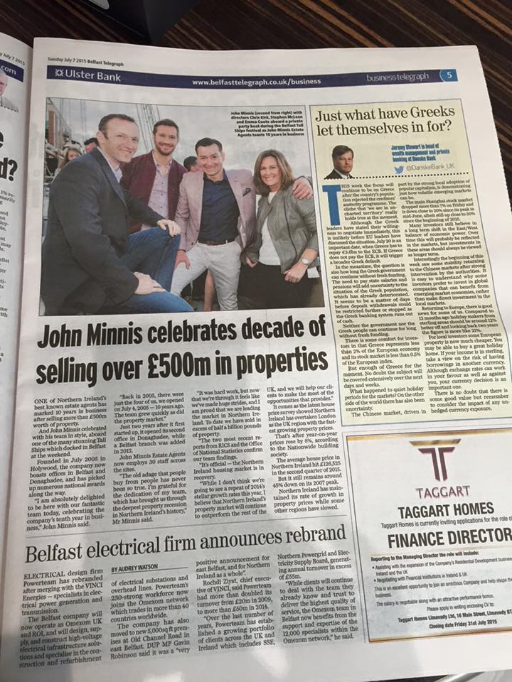 John-Minnis-Estate-Agenct-Coverage-Belfast-Telegraph