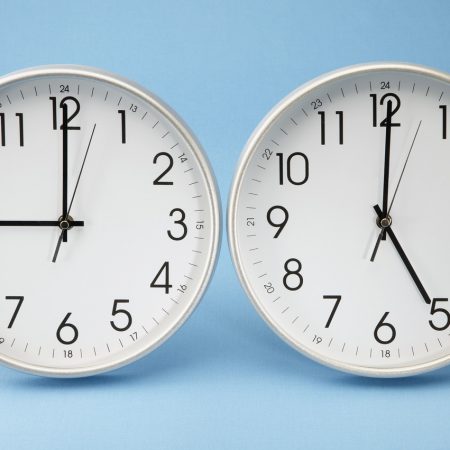 Office Clocks Showing Different Times